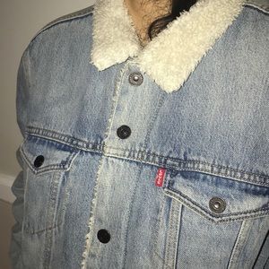 Denim Levi’s Shearling Jacket